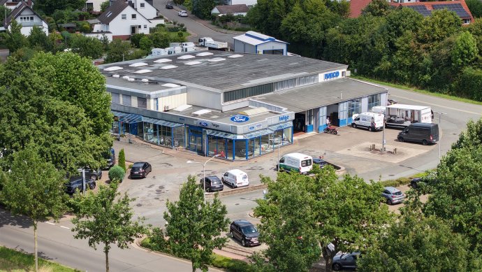 Teilansicht aus der Luft