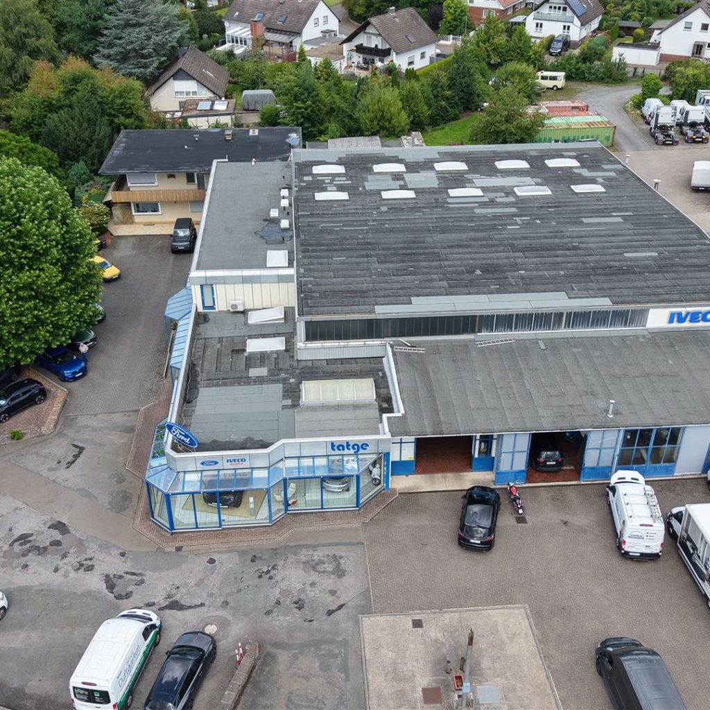 mit der Drohne fotografiert